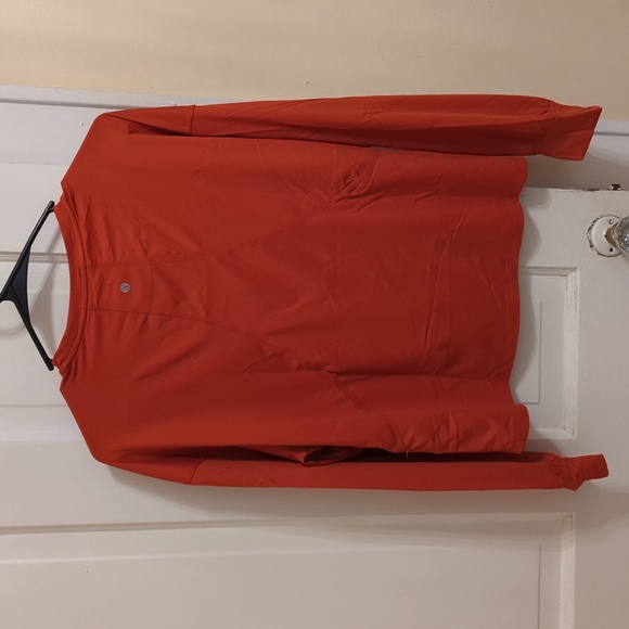 Orange Long Sleeve Athletic Shirt - Picture 3 of 3